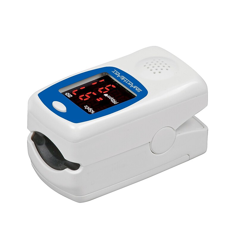 SmartHeart Talking Fingertip Pulse Oximeter, White (11-50L) image 1