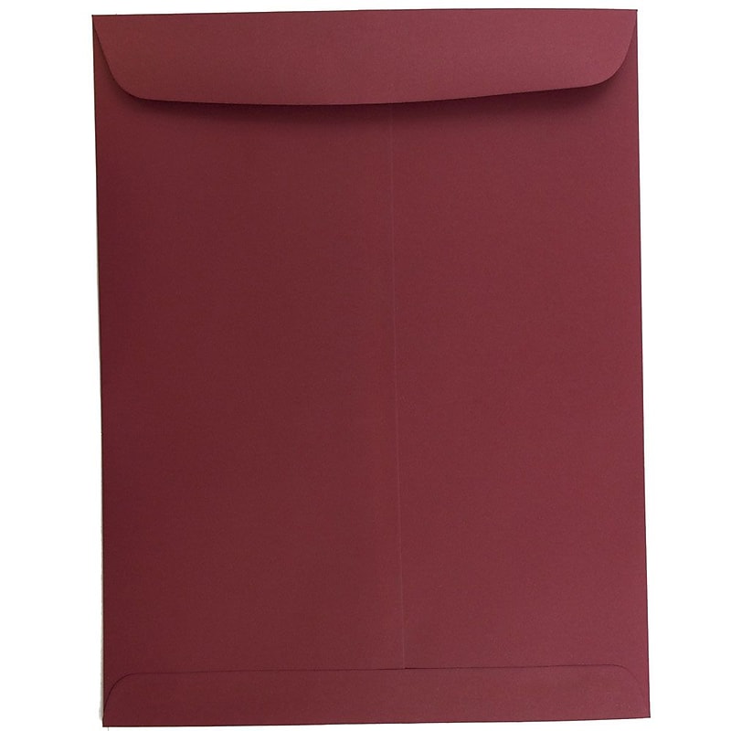 JAM Paper 10 x 13 Open End Catalog Envelopes, Dark Red, 100/Pack (31287541) image 1