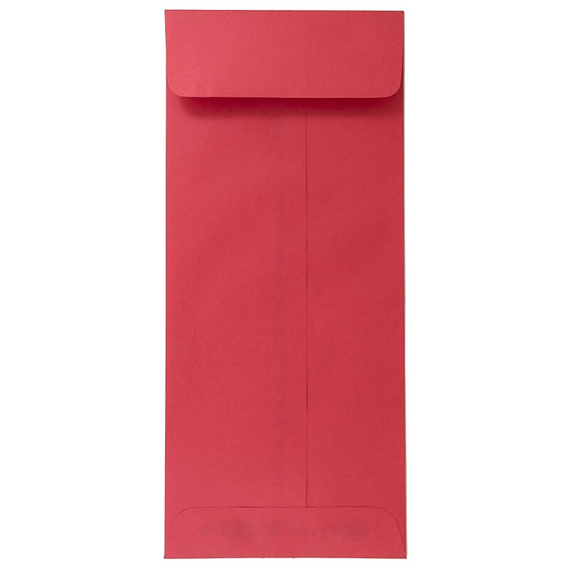 JAM Paper #12 Policy Envelopes, 4 3/4" x 11", Red Recycled, 50/Pack (900907737I) image 1