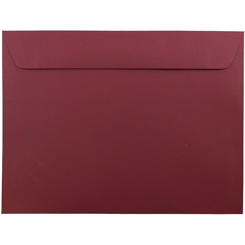 JAM Paper 9 x 12 Booklet Envelopes, Dark Red, Bulk 1000/Carton (31511309B) image 1