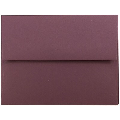 JAM PAPER A2 Premium Invitation Envelopes 4 3/8 x 5 3/4 Burgundy 50/Pack 