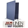 JAM Paper 2-Pocket Textured Linen Business Folders, Navy Blue, 25/Pack (386LNAA)~#|#~m002934399_sc7