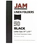 JAM Paper 2-Pocket Textured Linen Business Folders, Black, 25/Pack (386LBLA)~#|#~m002934403_sc7