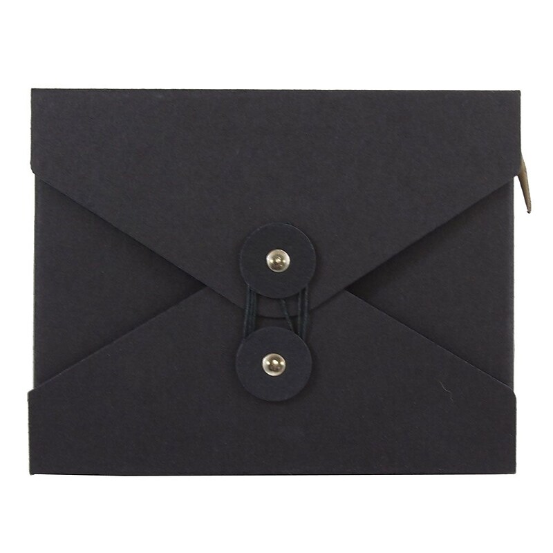 JAM Paper Portfolio Case with Drawstring Closure, Black (6170202) image 1