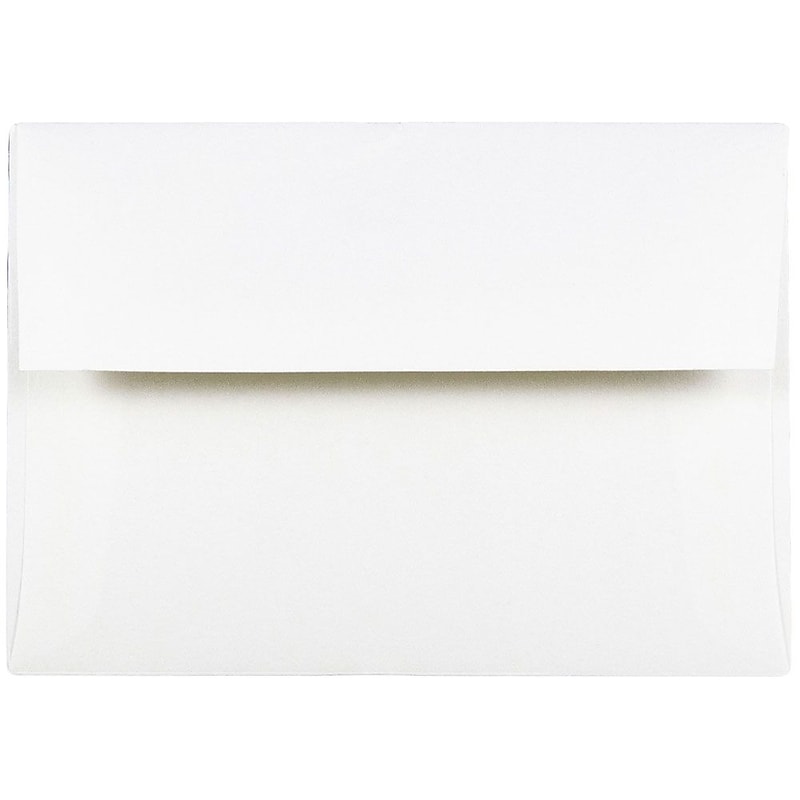 JAM Paper A7 Invitation Envelope, 5 1/4" x 7 1/4", White, 500/Box (73767D) image 1