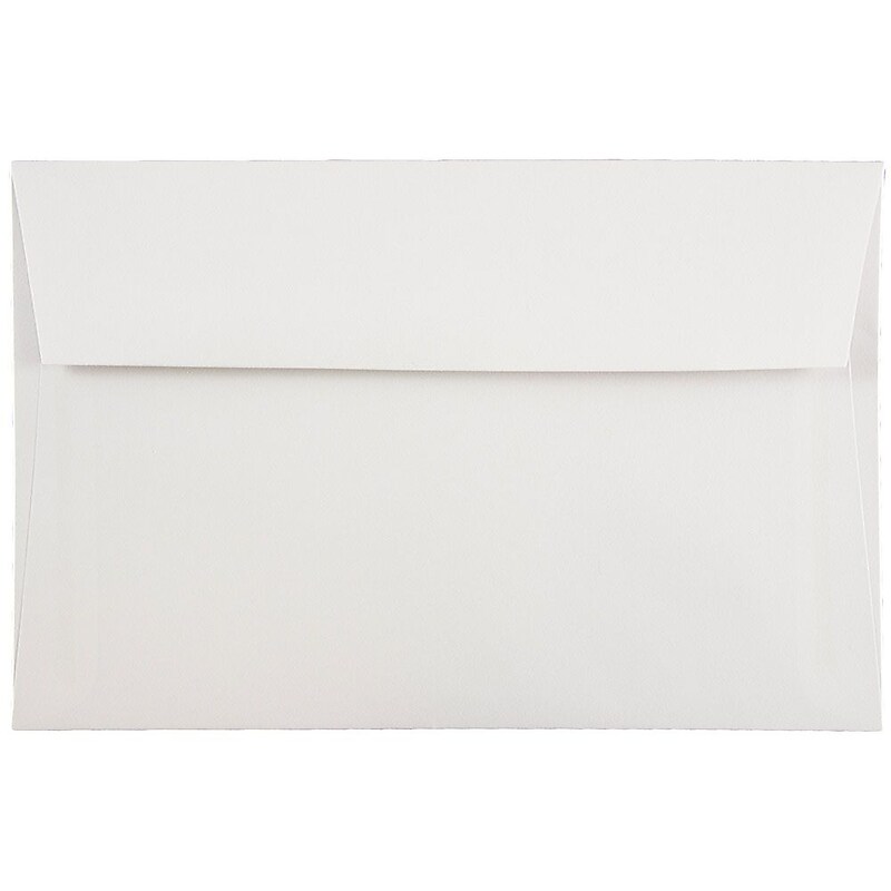 JAM Paper A9 Invitation Envelope, 5 3/4" x 8 3/4", White, 500/Box (4023213D) image 1
