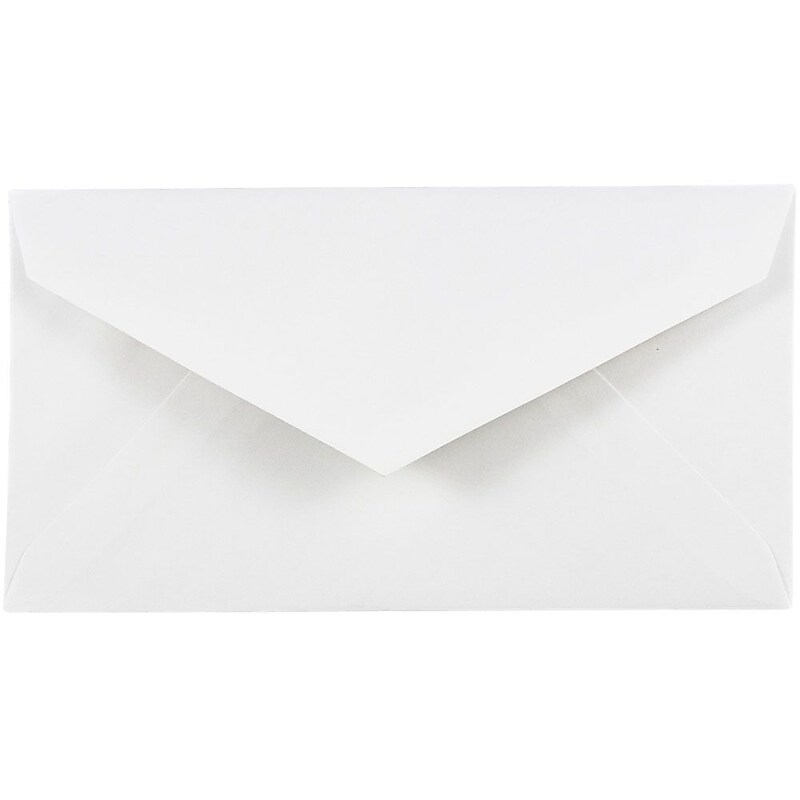 JAM Paper Open End #7 Invitation Envelope, 3 7/8" x 7 1/2", White, 250/Pack (1633984H) image 1