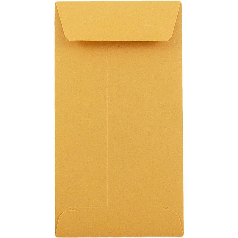 JAM Paper #5.5 Kraft Coin Business Envelopes, 3.125 x 5.5, Brown Kraft Manila, Bulk 1000/Carton (01623991B) image 1
