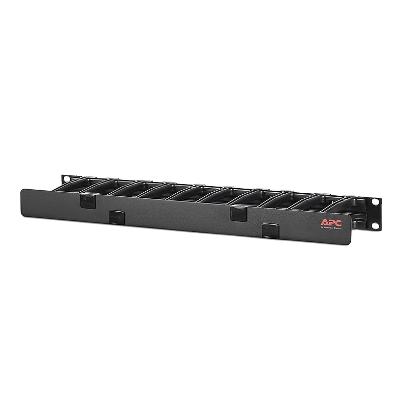 APC® Plastic Horizontal Cable Manager, 19", Black (AR8602A) image 1