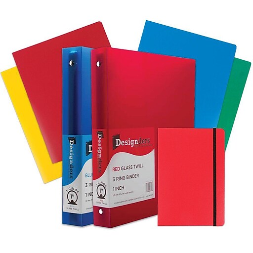 Staples poly 2 pocket school folder assorted colors 52819 image
