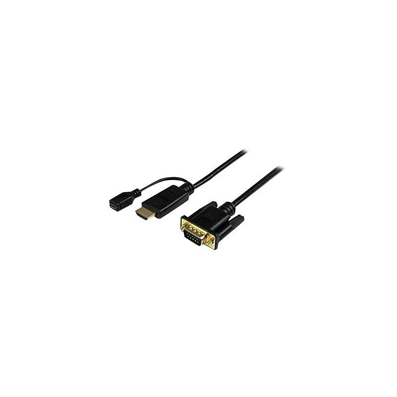 StarTech 3' HDMI to VGA active converter cable image 1