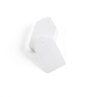 Garvey® Freedom Pre-Cut Tags, 1-1/8" x 1-7/16", White, 1000/Pack (TAGS-44100)