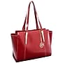 McKlein Aldora Ladies' Tote with Tablet Pocket, Top Grain Cowhide Leather, Red (97506)~#|#~m002968984_sc7