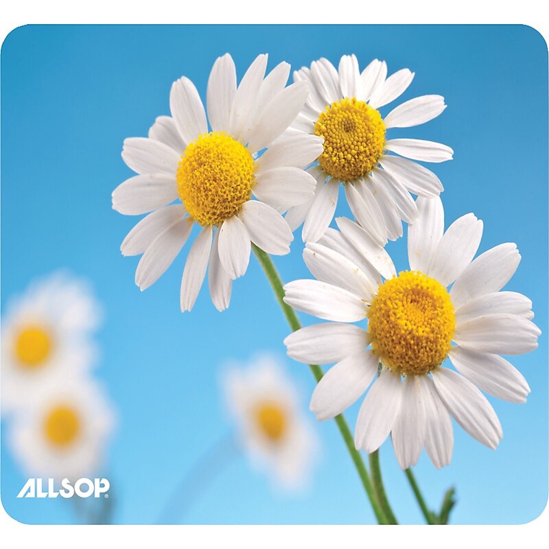 Allsop Naturesmart Non-Skid Mouse Pad, Daisies (31420) image 1