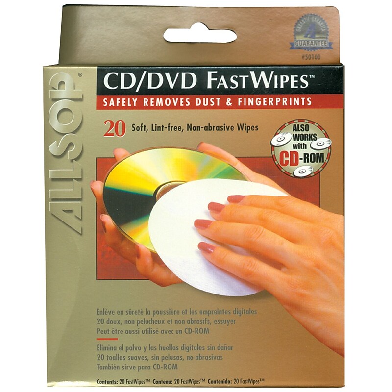 Allsop CD Fastwipes™, 20 Pk image 1