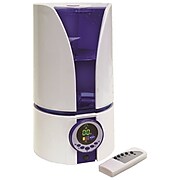 Comfort Zone Ultrasonic Cool Mist Humidifier, 1.1 Gallon Capacity, White/Purple (HBCCZHD81)