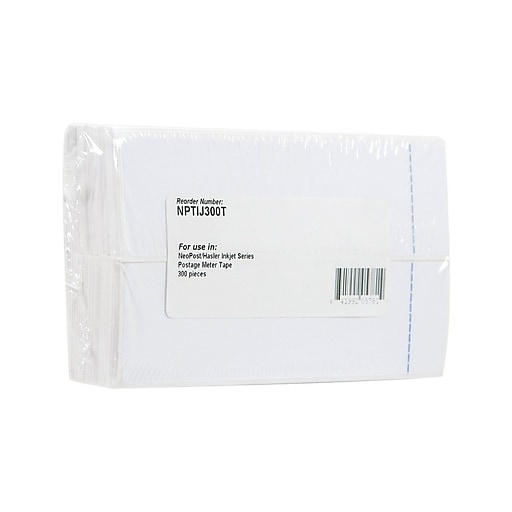 525-NWR Single Postage Meter Tape with 4 1/2 x 1 9/16 Imprint Area and 3/4 Peel Tab For Use in NeoPost® IJ65-IJ110 and Hasler® WJ60-WJ25 