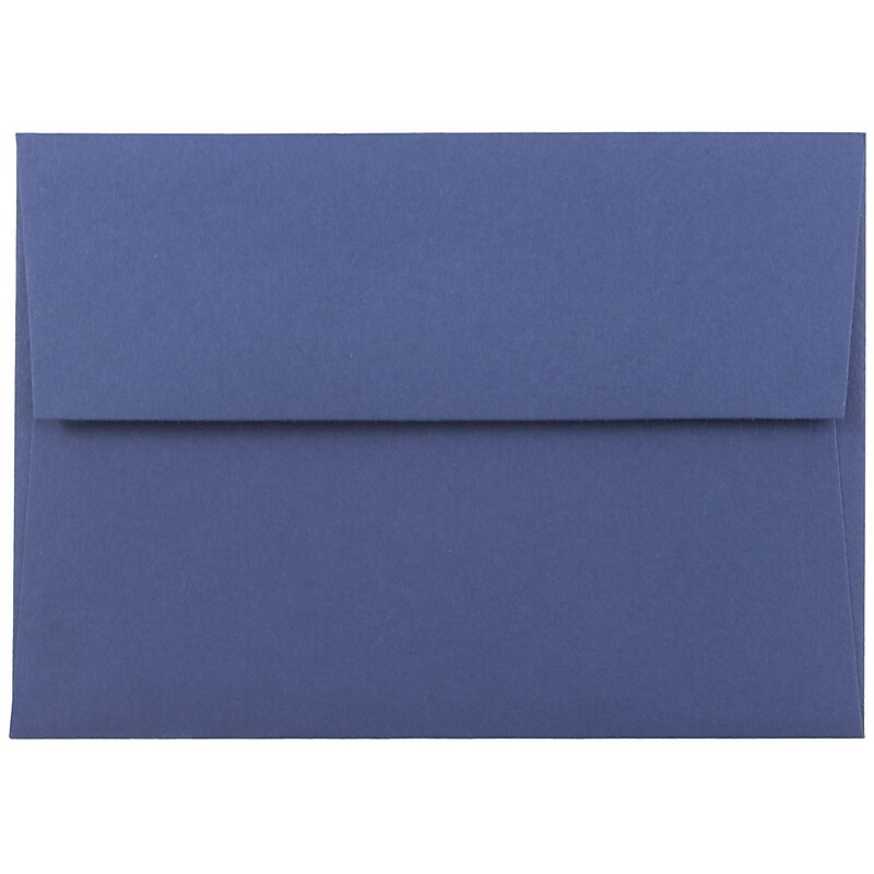 JAM Paper 4Bar A1 Invitation Envelopes, 3.625 x 5.125, Presidential Blue, 25/Pack (563916904) image 1
