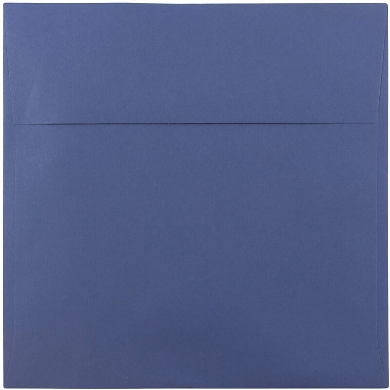 JAM Paper 8.5 x 8.5 Square Invitation Envelopes, Presidential Blue, Bulk 1000/Carton (563916919B) image 1