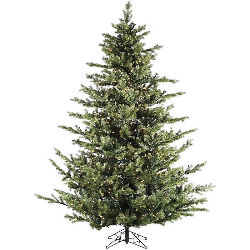 Fraser Hill Farm 7.5' Foxtail Pine Artificial Christmas Tree, 900 Lights (FFFX075-3GR) image 1