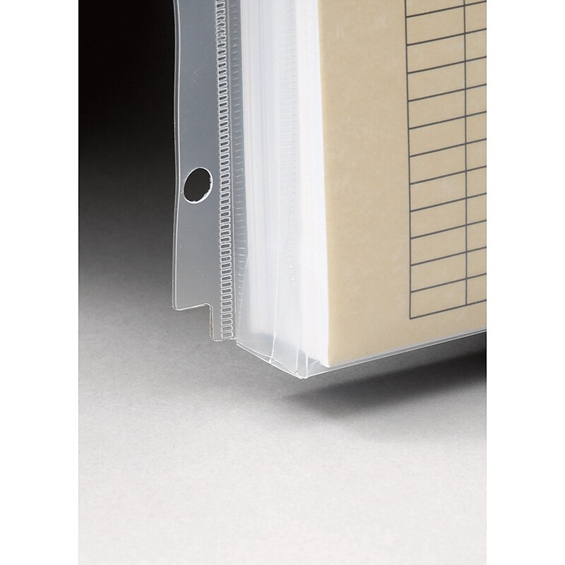 Smead Poly 3-Ring Envelope, 1-1/4" Expansion, Letter, 8-1/2" x 11", Clear, 3 per Pack (89500) image 1