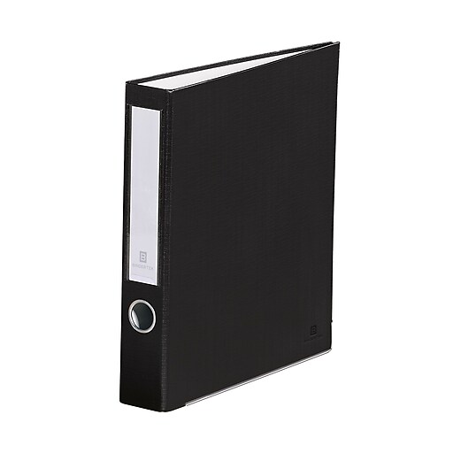 Bindertek 3Ring 2Inch Premium Binders, Black (3SLNBK) Staples