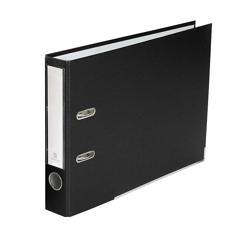 Bindertek Advantage Topfiles 2" 2-Ring Non-View Binders, Black (TFSLN-BK) image 1