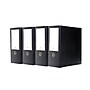 Bindertek Premium 3" 3-Ring Non-View Binders, D-Ring, Black, 4/Pack (3XLPACK-BK)~#|#~m003037657_sc7