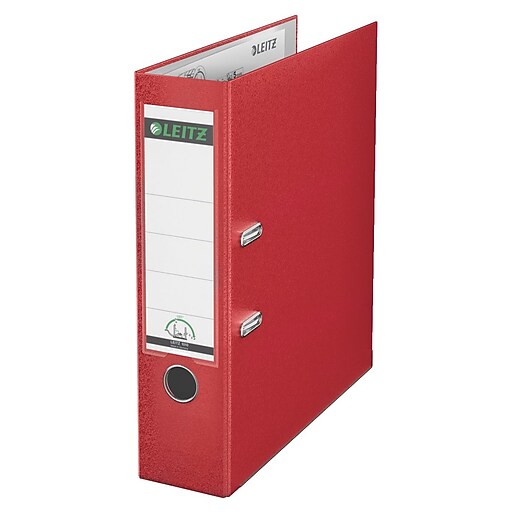 Shop Staples for Leitz 2Ring 3Inch Premium A4 Sized European Binders, Red (1010RD)