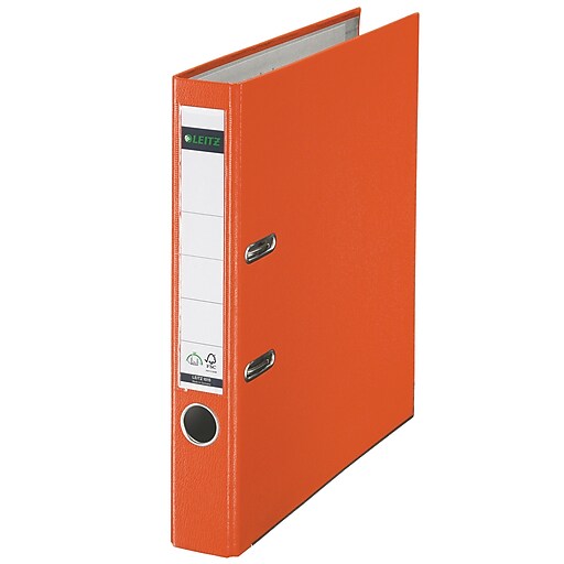 Leitz 2Ring 2Inch Premium A4 Sized European Binders, Orange (1015OR) at Staples