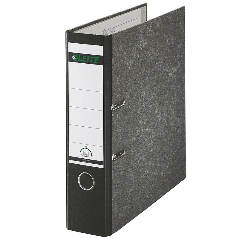 Leitz 180 3" 2-Ring Non-View Binder, Black (R80-BK) image 1