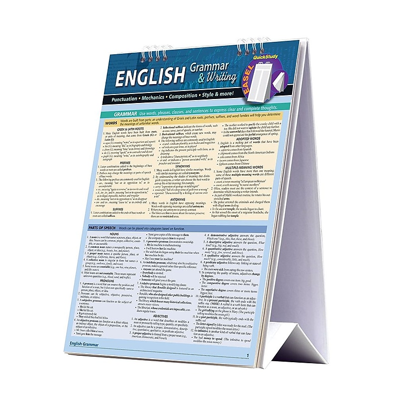 BarCharts, Inc. QuickStudy® English Easel Reference Set (9781423230564) image 1