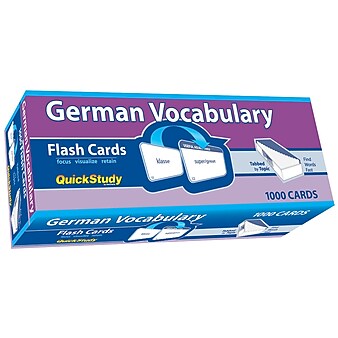 BarCharts, Inc. QuickStudy® German Flashcard & Reference Set (9781423230618)