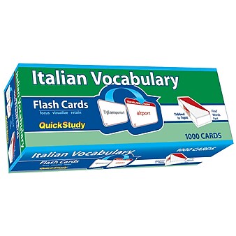 BarCharts, Inc. QuickStudy® Italian Flashcard & Reference Set (9781423230625)