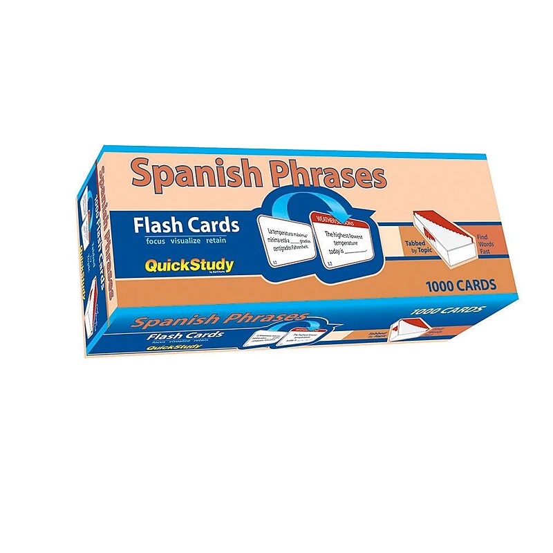 BarCharts, Inc. QuickStudy® Spanish Flashcard & Reference Set (9781423230663) image 1