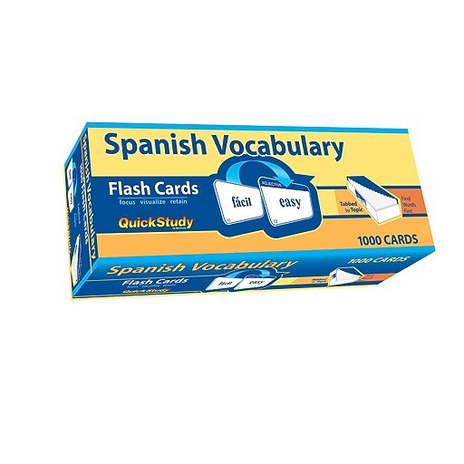 BarCharts, Inc. QuickStudy® Spanish Lang. Flashcard & Reference Set