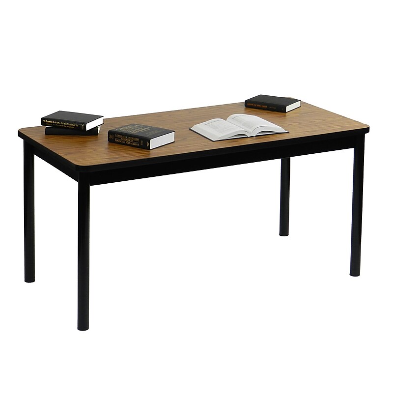 Correll 48'' Rectangular Training Table, Medium Oak (LR2448-06) image 1