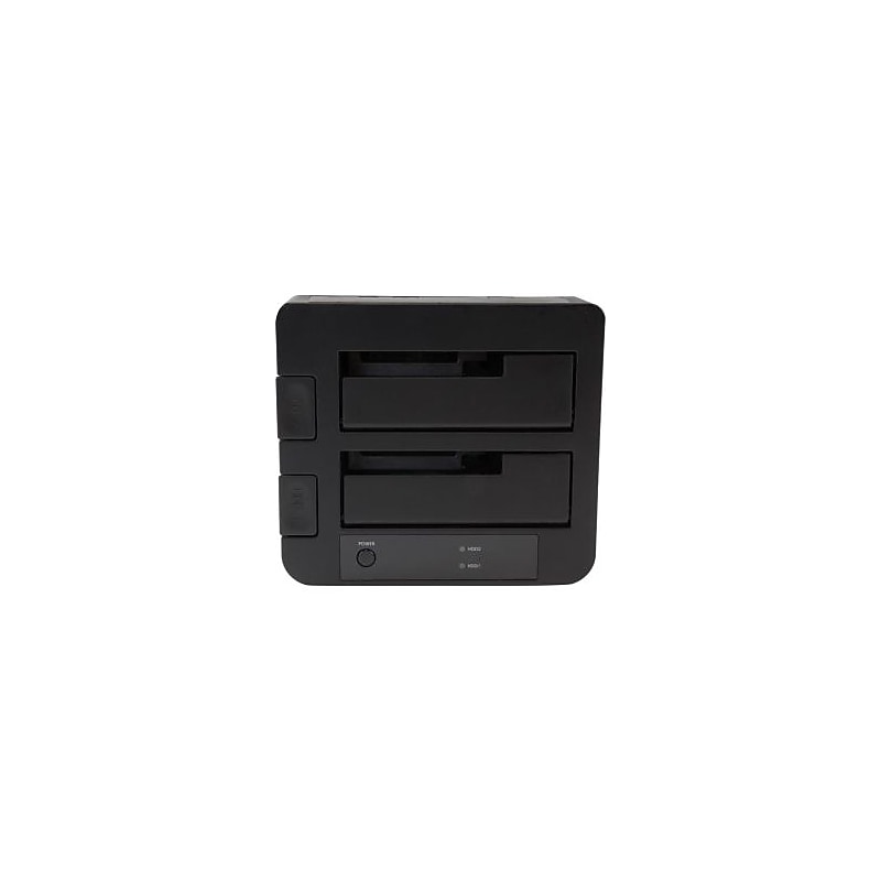 StarTech 12TB External SATA/600 Dual-Bay Dock, Black (SDOCK2U313) image 1