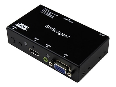 StarTech HDMI/VGA to HDMI Converter Switch for Computer, Black (VS221VGA2HD) Simolary simolary.com