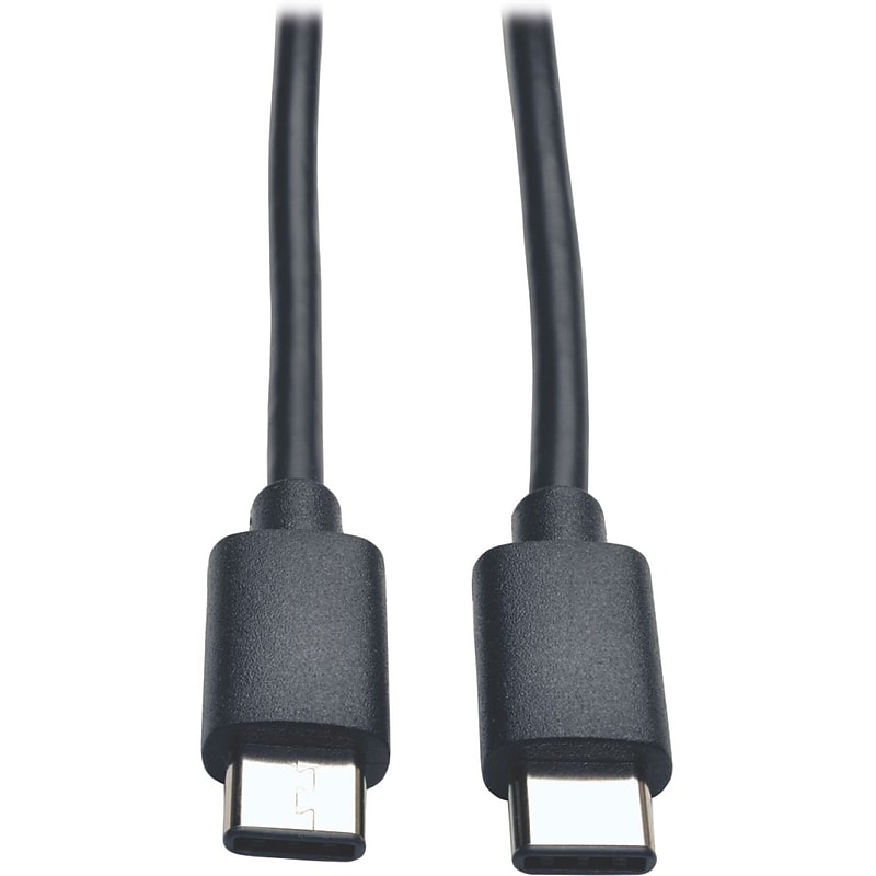 Tripp Lite High-Speed 6' USB-C 60W Charging Cable, Male to Male, Black (U040-006-C) image 1