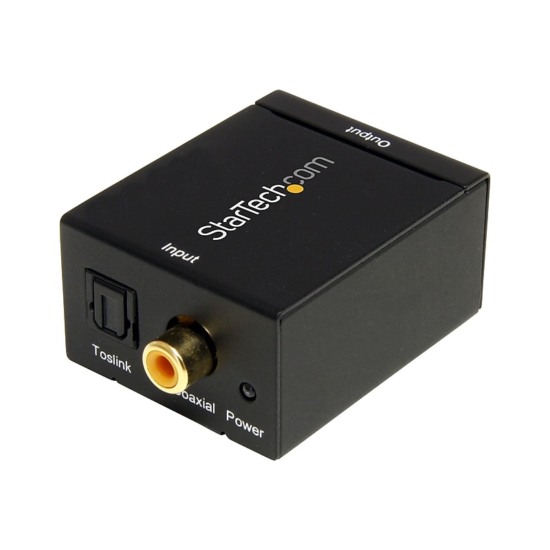StarTech SPDIF2AA Digital Coaxial/Toslink to Stereo RCA Audio Converter for DVD Players and Game Consoles image 1