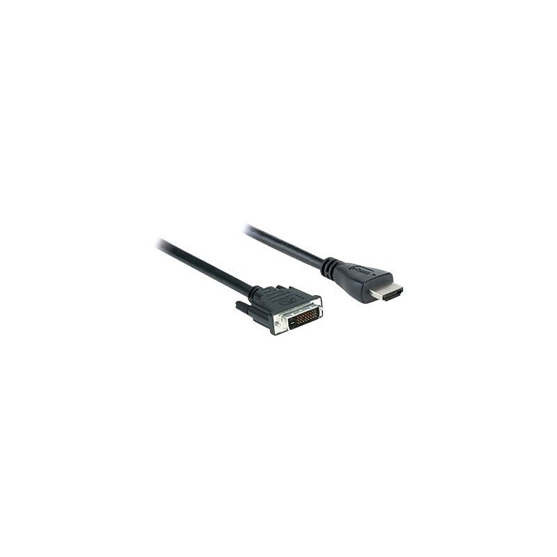 V7 V7E2HDMIDVID-02M-2N 6.56' HDMI/DVI-D Video Cable, Black image 1