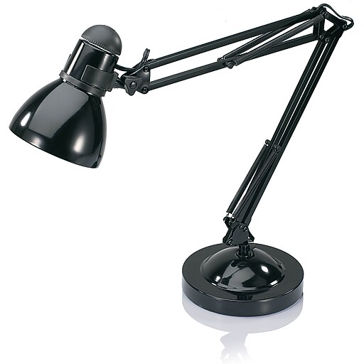 VLIGHT CFL Architect Style Desk Lamp, Black Finish (VS100502BC) at Staples