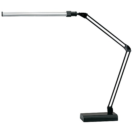 VLIGHT LED EnergyEfficient UltraSlim Desk Lamp, Black Finish