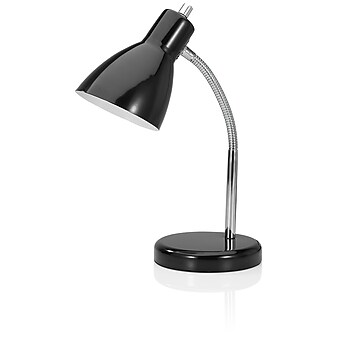V-LIGHT CFL Gooseneck Style Desk Lamp, Black Finish (VS100503BC)