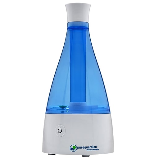 PureGuardian Ultrasonic Cool Mist Tabletop Humidifier, 0.21Gallon, White/Blue (H920BL) Staples