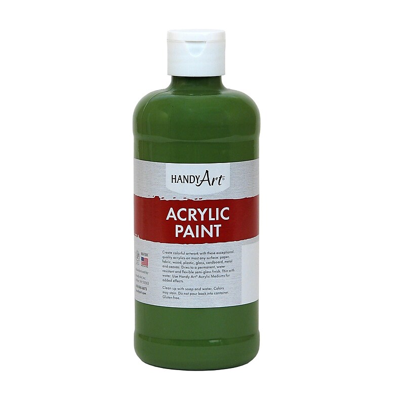 Handy Art® Student Acrylic Paint, Green Oxide, 16 Oz. (RPC101045) image 1