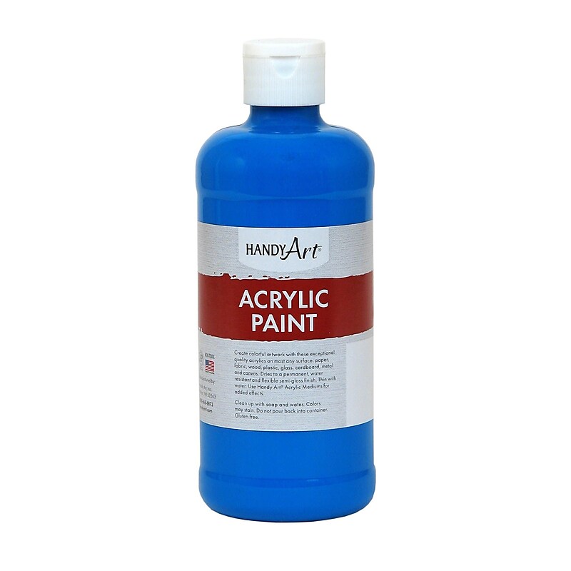Handy Art® Student Acrylic Paint, Colbalt Blue, Certified AP Non-Toxic & Gluten-Free, 16oz RCP101055 image 1