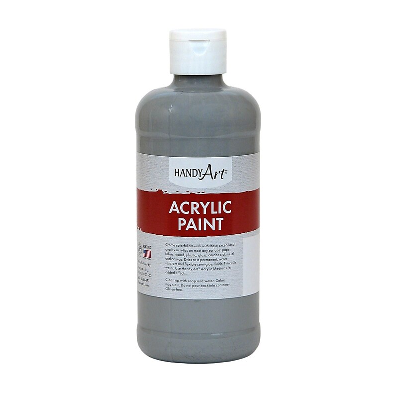 Handy Art Acrylic Paint 16 oz, Gray (RPC101105) image 1