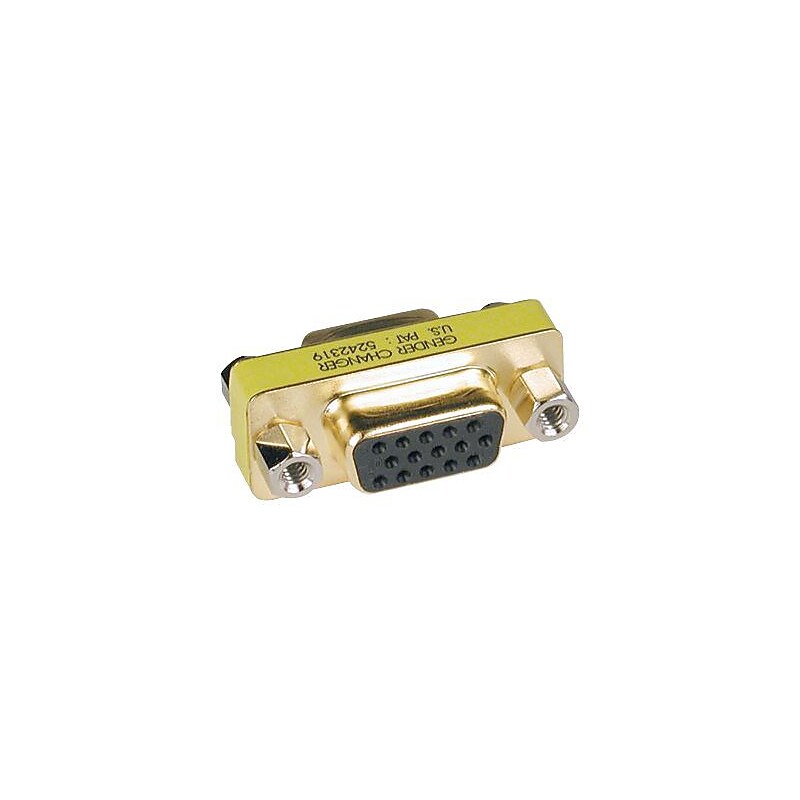 Tripp Lite P160-000 Compact/Slimline VGA Video Coupler Gender Changer, Gold (P160-000) image 1